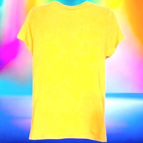 PINK FLOYD Womens JUNK FOOD ANIMALS Tour graphic T shirt Gold SIZE MEDIUM Cotton - Picture 8 of 13